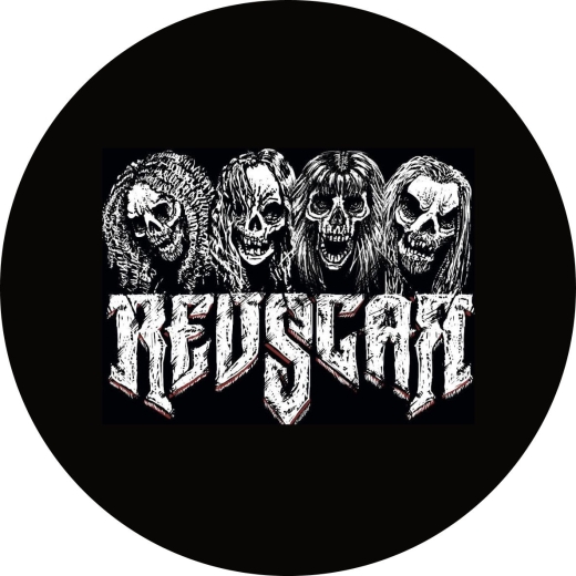 Redscar Motiv 1 Anstecker mit Sicherheitsnadel Ø 25 mm