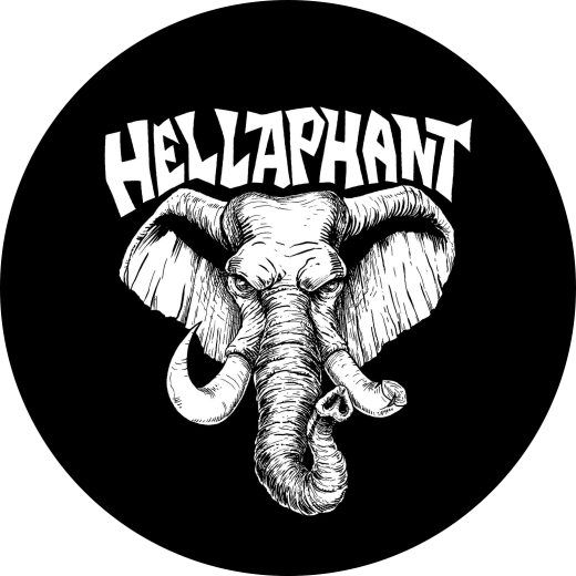 Hellaphant Motiv 1 Anstecker mit Sicherheitsnadel Ø 25 mm