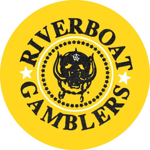 Riverboat Gamblers Motiv 2 Anstecker mit Sicherheitsnadel Ø 25 mm