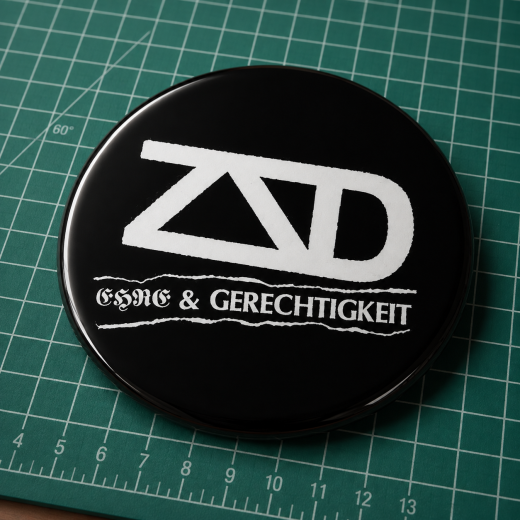 ZSD Motiv 1 Anstecker mit Sicherheitsnadel Ø 25 mm