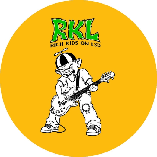Rich Kids On LSD RKL R.K.L. Motiv 6 Anstecker mit Sicherheitsnadel Ø 25 mm