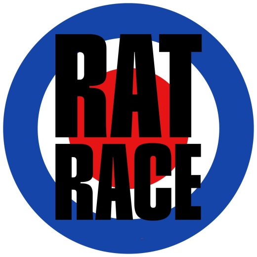 Rat Race Motiv 1 Anstecker mit Sicherheitsnadel Ø 25 mm