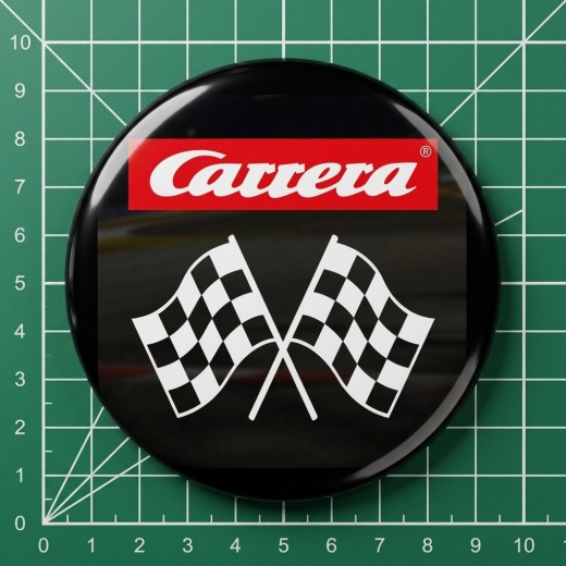 Carrera Motiv 1 Anstecker mit Sicherheitsnadel Ø 38 mm