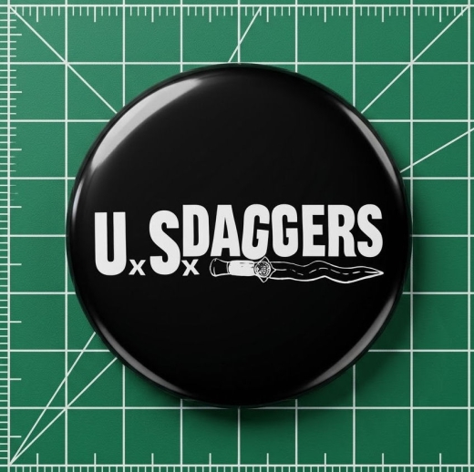 U.S. Daggers Motiv 1 Anstecker mit Sicherheitsnadel Ø 25 mm