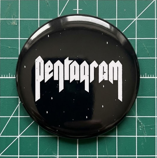 Pentagram Motiv 1 Anstecker mit Sicherheitsnadel Ø 25 mm