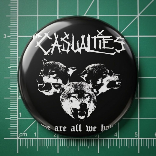 Casualties, The Casualties Motiv 5 Anstecker mit Sicherheitsnadel Ø 25mm