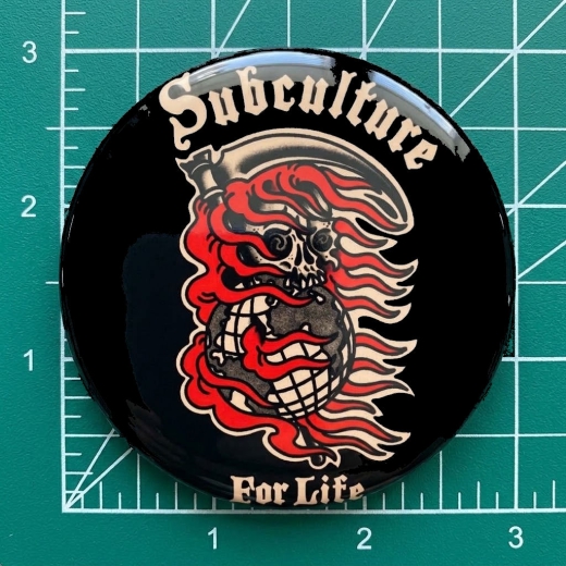 Subculture For Life Motiv 1 Anstecker mit Sicherheitsnadel Ø 25 mm