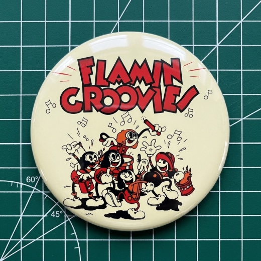 Flamin Groovies Motiv 1 Anstecker mit Sicherheitsnadel Ø 25 mm