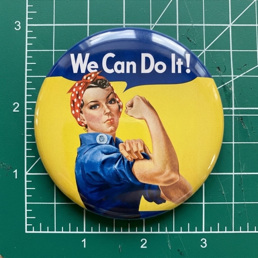 We Can Do It Motiv 1 Anstecker mit Sicherheitsnadel Ø 25 mm