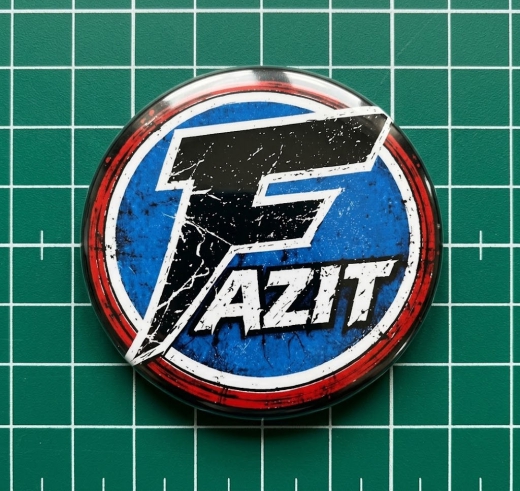 Fazit Motiv 1 Anstecker mit Sicherheitsnadel Ø 25 mm