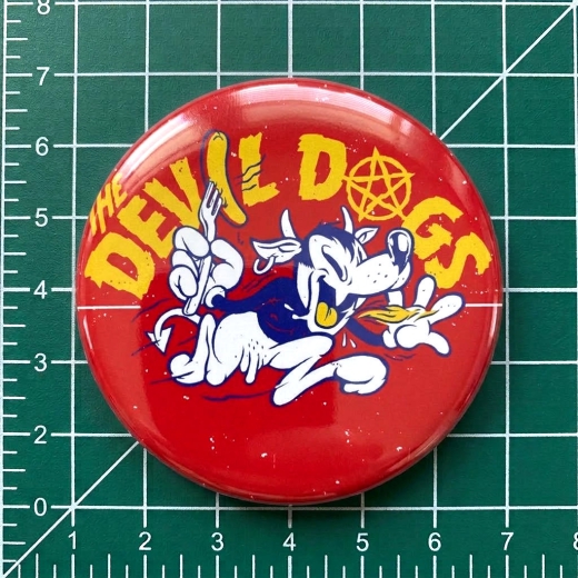 Devil Dogs Motiv 8 Anstecker mit Sicherheitsnadel Ø 25 mm