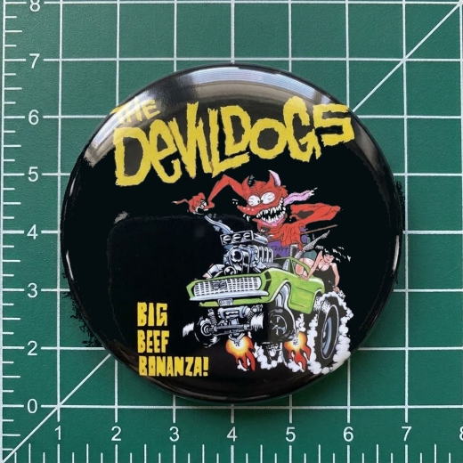 Devil Dogs Motiv 9 Anstecker mit Sicherheitsnadel Ø 25 mm