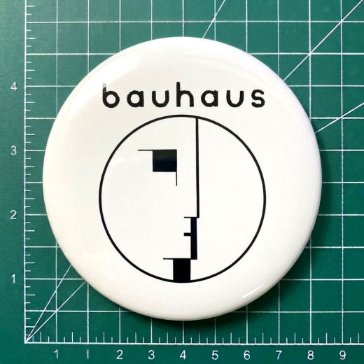 Bauhaus Motiv 5 Anstecker mit Sicherheitsnadel Ø 25mm
