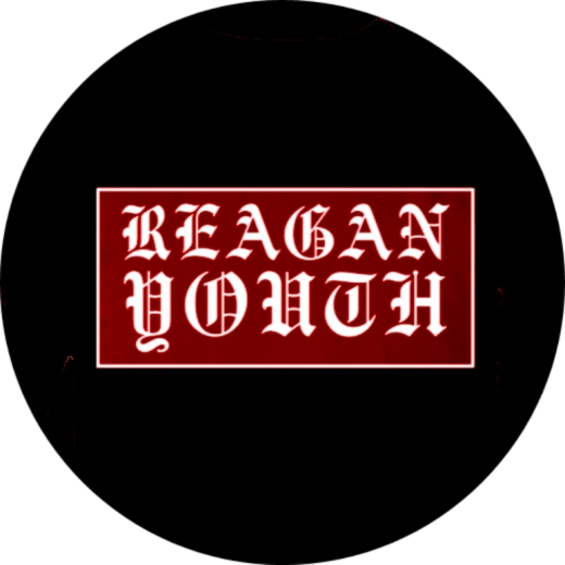Reagan Youth Motiv 4 Anstecker mit Sicherheitsnadel Ø 25mm