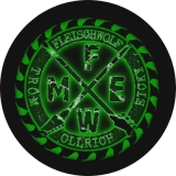 Fleischwolf Motiv 1 Anstecker mit Sicherheitsnadel Ø 25mm