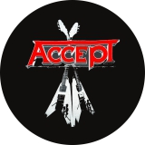 Accept Motiv 3 Anstecker mit Sicherheitsnadel Ø 25mm