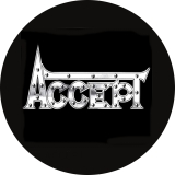 Accept Motiv 4 Anstecker mit Sicherheitsnadel Ø 25mm