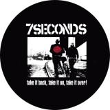 7 Seconds Motiv 2 Anstecker mit Sicherheitsnadel Ø 25 mm