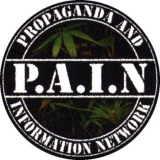 P.A.I.N. Motiv 1 Propaganda And Information Network Anstecker mit Sicherheitsnadel Ø 25mm