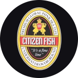 Citizen Fish Motiv 5 Anstecker mit Sicherheitsnadel Ø 25mm