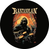 Rantanplan Motiv 2 Anstecker mit Sicherheitsnadel Ø 25 mm