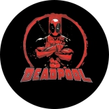 Marvel Motiv 1 Deadpool Anstecker mit Sicherheitsnadel Ø 25mm