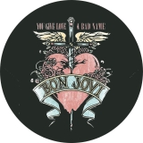 Bon Jovi Motiv 2 Anstecker mit Sicherheitsnadel Ø 25mm