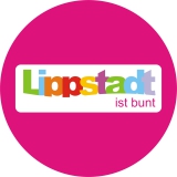 Lippstadt ist bunt Anstecker mit Sicherheitsnadel Ø 38 mm