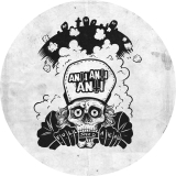 Anti Anti Anti Motiv 2 Anstecker mit Sicherheitsnadel Ø 25mm