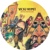 Vicky Vomit Motiv 1 Anstecker mit Sicherheitsnadel Ø 25mm