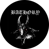 Bathory Motiv 1 Anstecker mit Sicherheitsnadel Ø 25mm