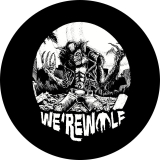 We'rewolf Motiv 2 Anstecker mit Sicherheitsnadel Ø 25mm