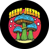 Seedy Jeezus Motiv 1 Anstecker mit Sicherheitsnadel Ø 25mm