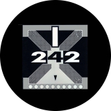 Front 242 Motiv 2 Anstecker mit Sicherheitsnadel Ø 25mm