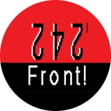 Front 242 Motiv 4 Anstecker mit Sicherheitsnadel Ø 25mm