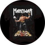 Manowar Motiv 4 Anstecker mit Sicherheitsnadel Ø 25mm