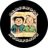 Old School Hooligans Motiv 1 Anstecker mit Sicherheitsnadel Ø 25mm