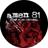 Amen 81 Motiv 1 Anstecker mit Sicherheitsnadel Ø 25mm