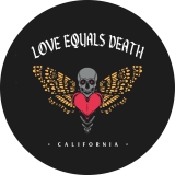 Love Equals Death Motiv 1 Anstecker mit Sicherheitsnadel Ø 25mm