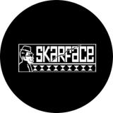 Skarface Motiv 2 Anstecker mit Sicherheitsnadel Ø 25 mm