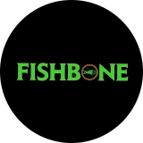 Fishbone Motiv 2 Anstecker mit Sicherheitsnadel Ø 25mm