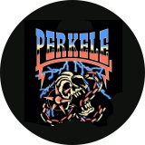 Perkele Motiv 1 Anstecker mit Sicherheitsnadel Ø 25 mm