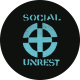Social Unrest Motiv 1 Anstecker mit Sicherheitsnadel Ø 25 mm