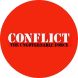 Conflict Motiv B Anstecker mit Sicherheitsnadel Ø 25mm