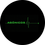 Agónicos Motiv 1 (Argentinien) Anstecker mit Sicherheitsnadel Ø 25 mm