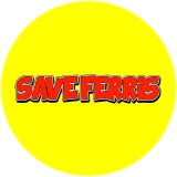 Save Ferris Motiv 1 Anstecker mit Sicherheitsnadel Ø 25 mm
