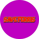 Save Ferris Motiv 2 Anstecker mit Sicherheitsnadel Ø 25 mm