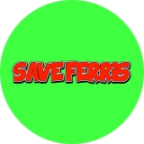 Save Ferris Motiv 3 Anstecker mit Sicherheitsnadel Ø 25 mm