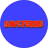 Save Ferris Motiv 4 Anstecker mit Sicherheitsnadel Ø 25 mm