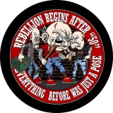 Rebellion Begins After "50" Everything Before Was Just A Pose Motiv 1 Anstecker mit Sicherheitsnadel Ø 25 mm